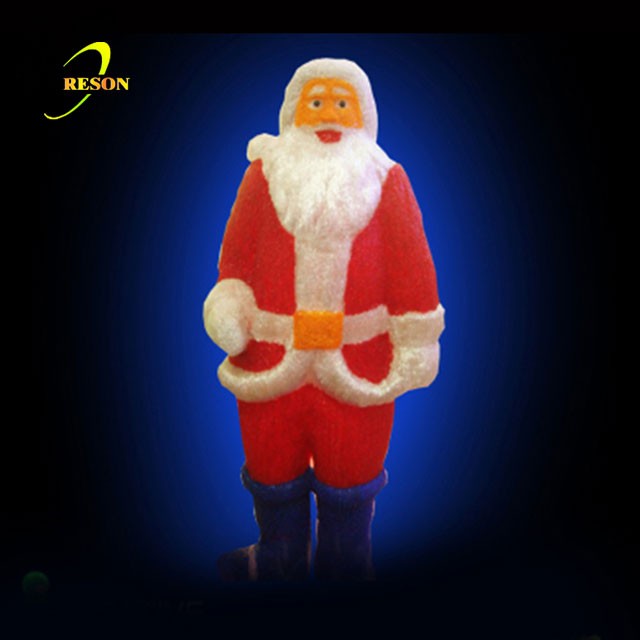 Christmas Item Lighted Plastic Santa Claus - 图片 5