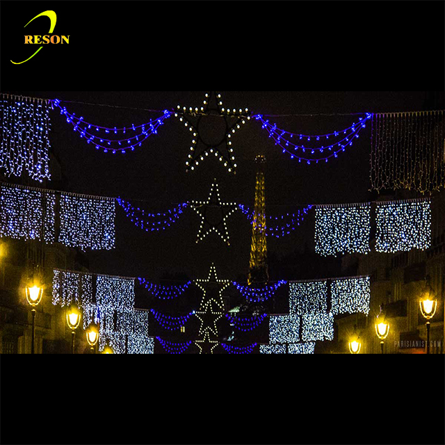 Commercial outdoor Christmas project decorations led across street motif lights - 图片 5