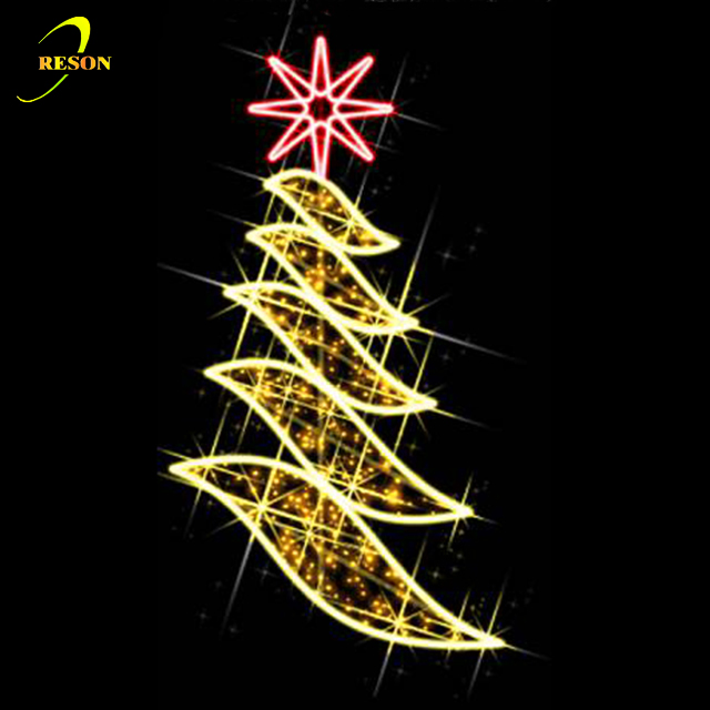 Modern street lighting waterproof Led street pole lights for Christmas holiday motif decoration - 图片 4