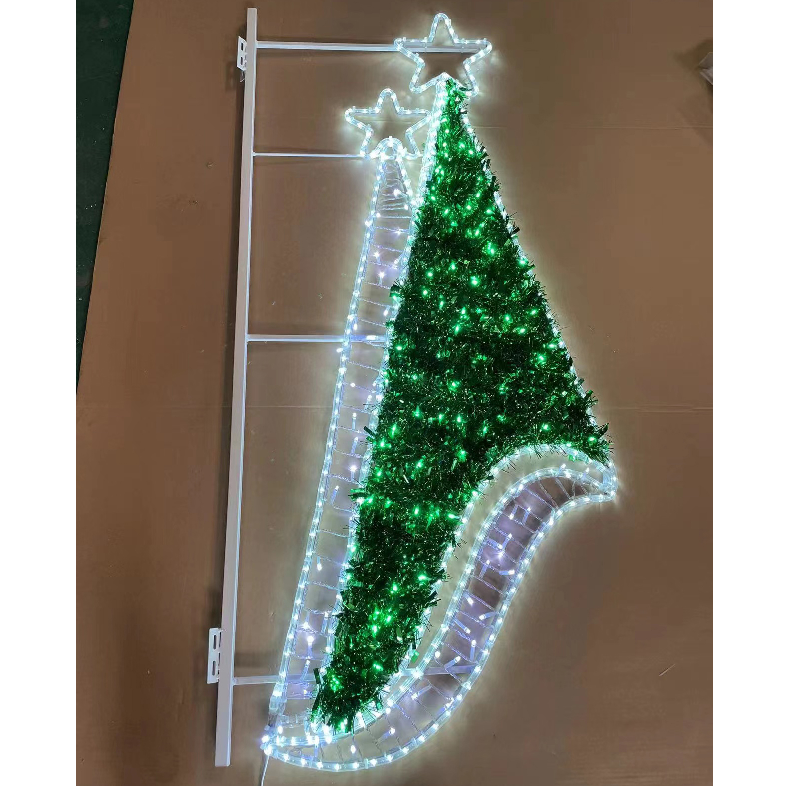 Outdoor 2D Street Festival Motif Light Led Snowflake Motif Light - 图片 4