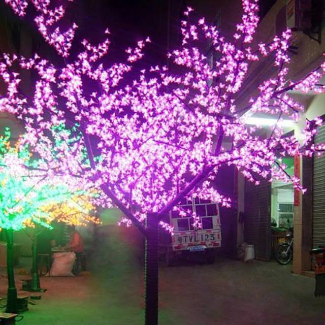 2022 high quality artificial outdoor led cherry blossom tree - 图片 5