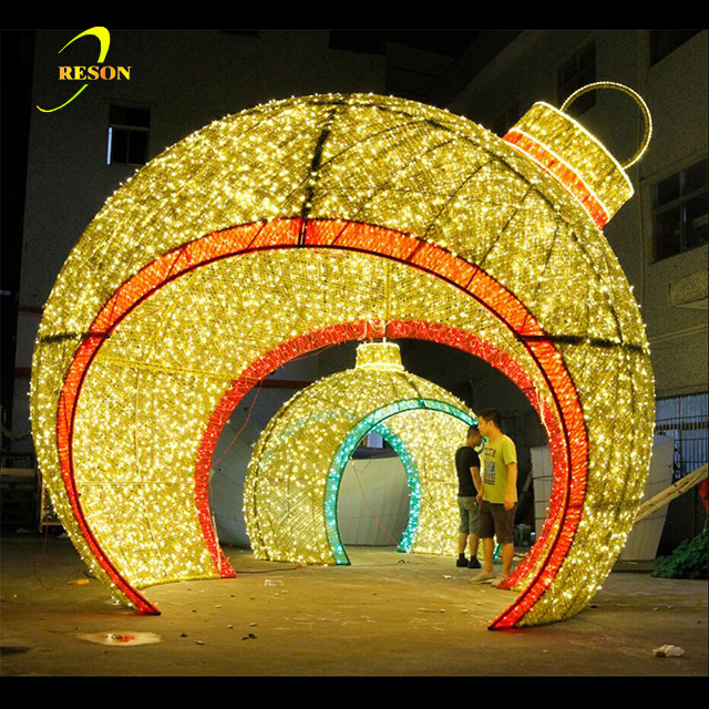 Giant LED Christmas Ball Decoration Light Ball Arch Motif Light Ball - 图片 4
