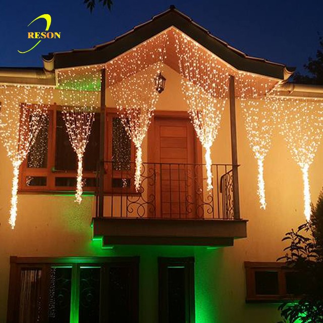 Outdoor Waterfall Christmas Ramadan Icicle Curtain Light - 图片 3