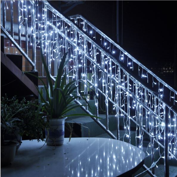 Christmas LED Lcicle Lights Outdoor 29.5ft 360 LED Con 110v Led String Light - 图片 3