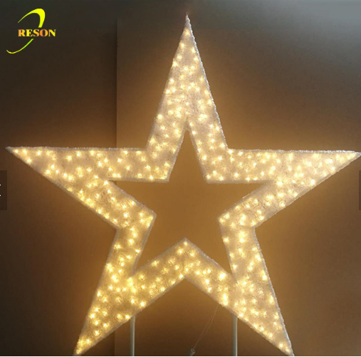 Holiday Decoration Christmas Large Lighted Christmas Star Light 35cm Decorative Star Light - 图片 4