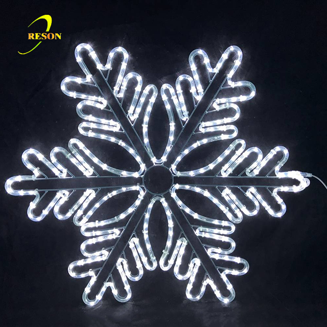 Holiday Home Christmas Ornaments Decor White Christmas Snowflake Lights - 图片 4