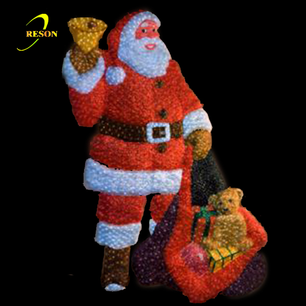 Wholesale 3D Christmas Santa Claus Led Motif Lights Model - 图片 4