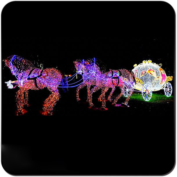 Motif Light For Holiday Horse Carriages For Sale Suitable For Christmas, Wedding, Party, Park - 图片 6
