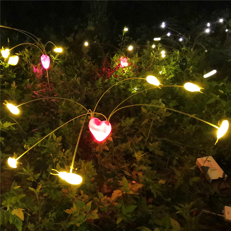 2020 New Arrival Electric Swing Lawn Light Fireworm LED Garden Light - 图片 5