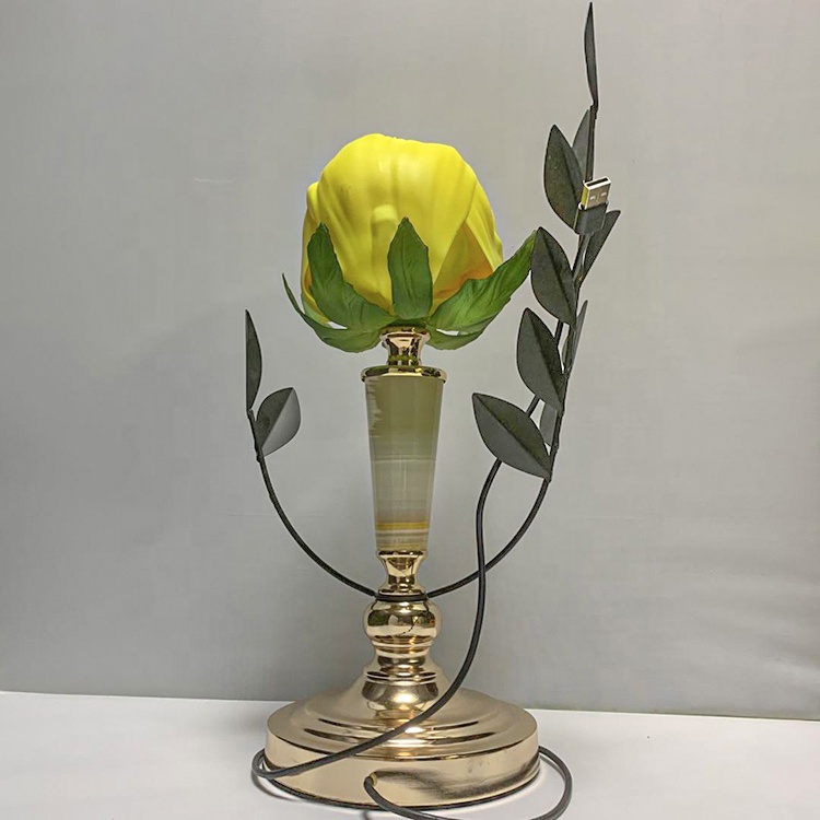 Home Decoration Interior Lighting 3D Night Light Customized Luxury Blooming Flower LED Night Light - 图片 5