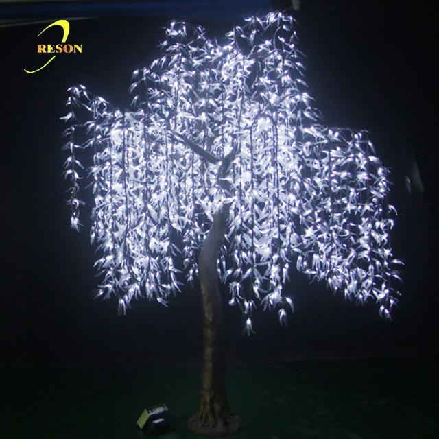 Party Decoration Artificial LED Lighted Weeping Willow Tree - 图片 5