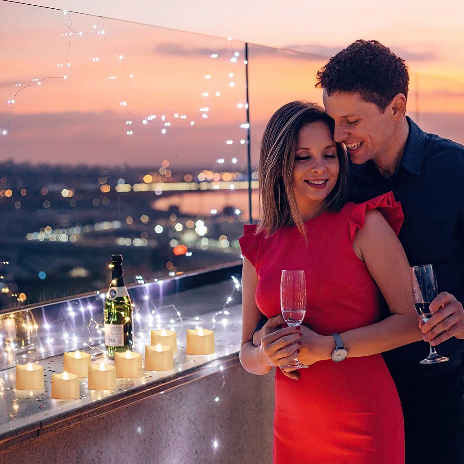 Warm White Wedding Decorative led candles lights - 图片 6