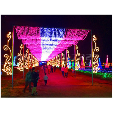 Holiday Lighting Square Decoration Outdoor Waterproof Christmas Motif Lights 3D Arch Ball Lights - 图片 4