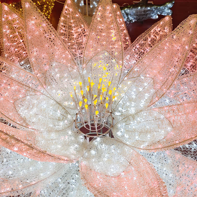 The New high quality outdoor flower motif light easter house motif light - 图片 6