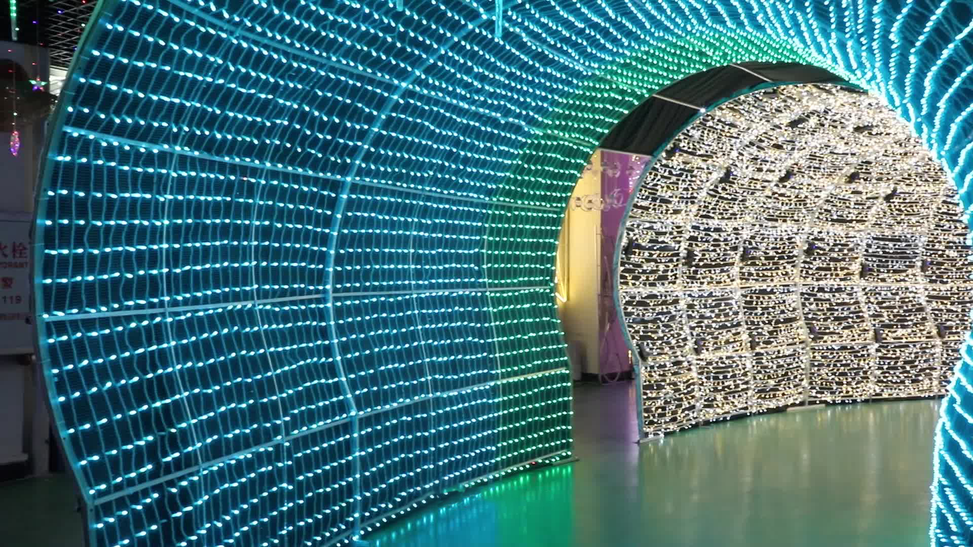 Outdoor 3D Tunnel Lights Street Decoration For Holidays - 图片 4