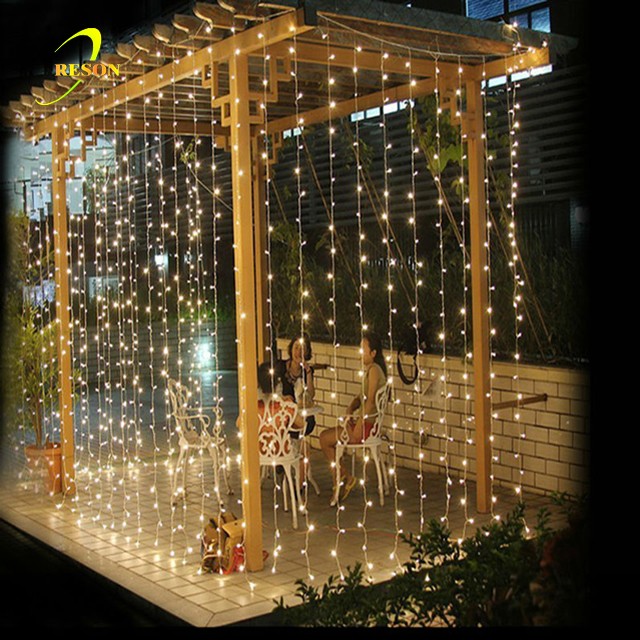 Outdoor Waterfall Christmas Ramadan Icicle Curtain Light - 图片 4