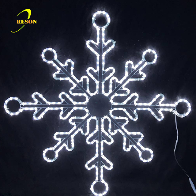 Holiday Home Christmas Ornaments Decor White Christmas Snowflake Lights - 图片 5
