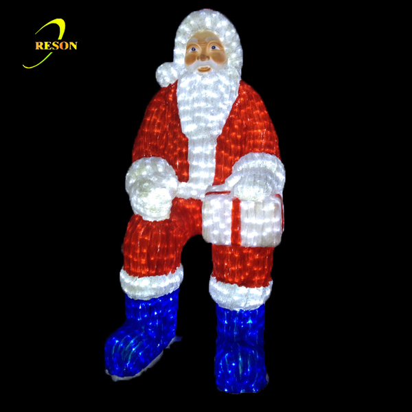 Wholesale 3D Christmas Santa Claus Led Motif Lights Model - 图片 5