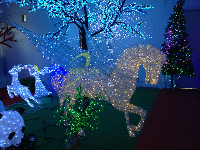 Acrylic Horse 3D Motif Light Christmas Decoration Light - 图片 7