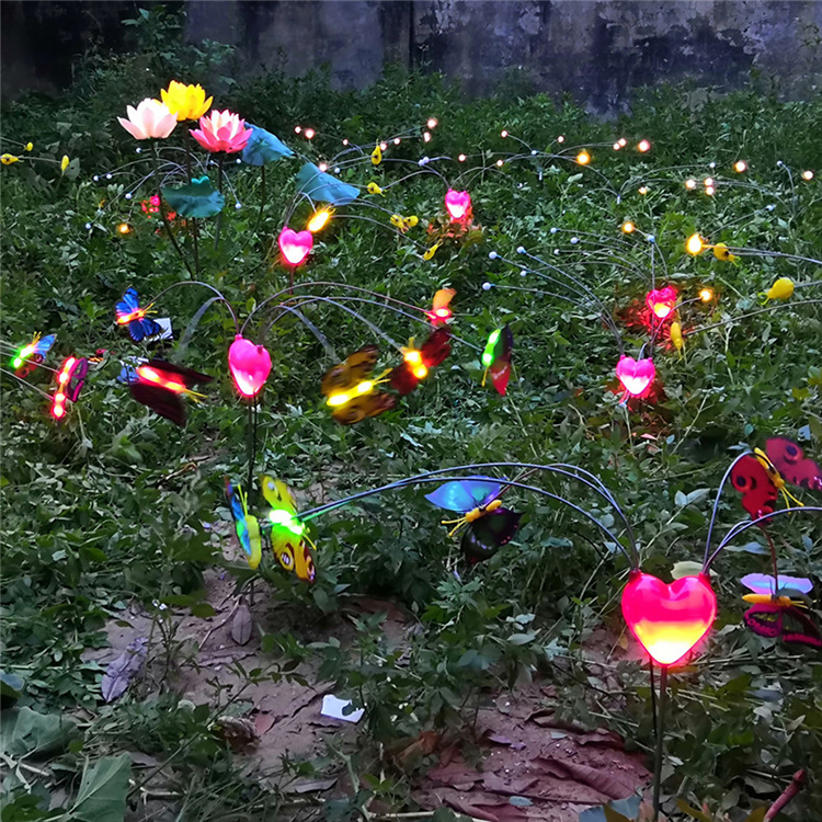 2020 New Arrival Electric Swing Lawn Light Fireworm LED Garden Light - 图片 6
