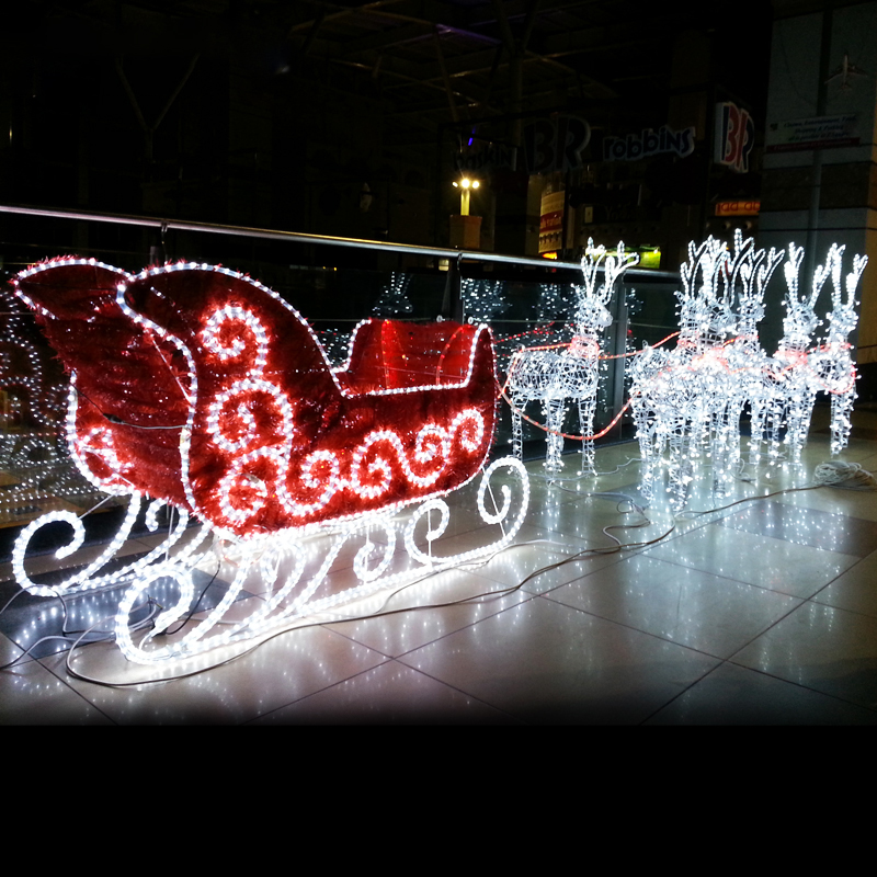 Outdoor Giant Christmas Reindeer With Led Light Waterproof Moving Reindeer Christmas Moving Reindeer - 图片 5