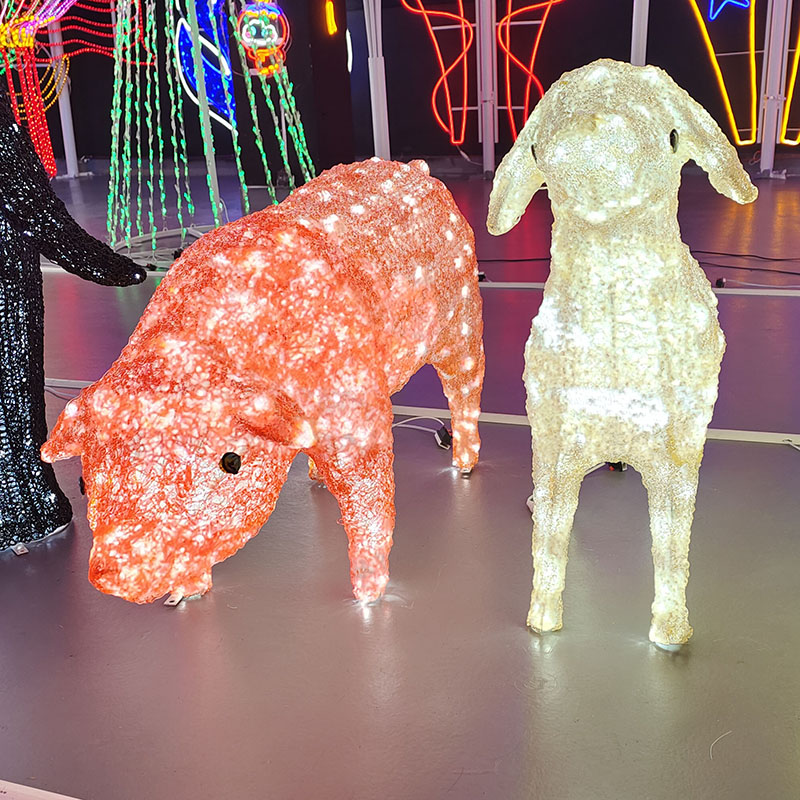 Customizable Outdoor Commercial Holiday Panda Decorate Festival Motif Light - 图片 7