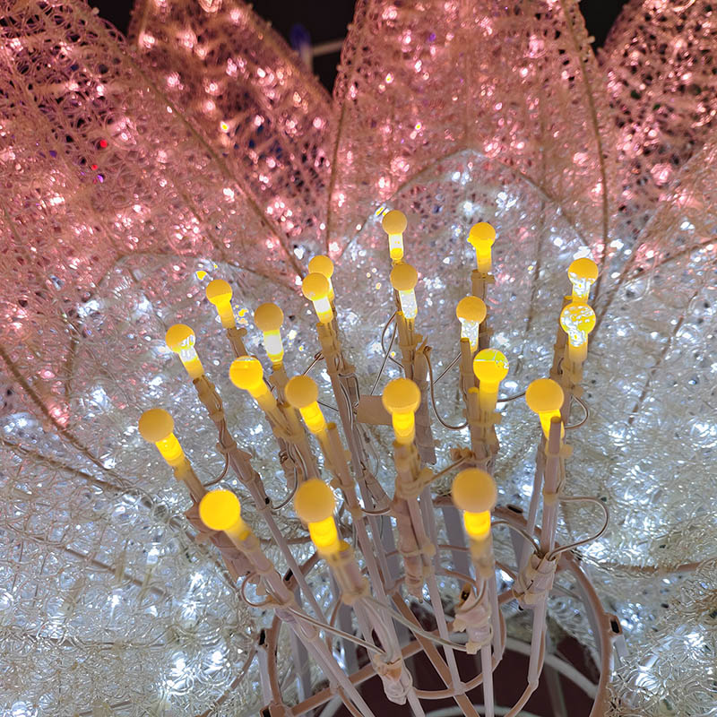 The New high quality outdoor flower motif light easter house motif light - 图片 7