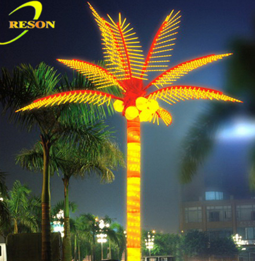 Colorful attractive LED palm tree light garden decoration lighting - 图片 6
