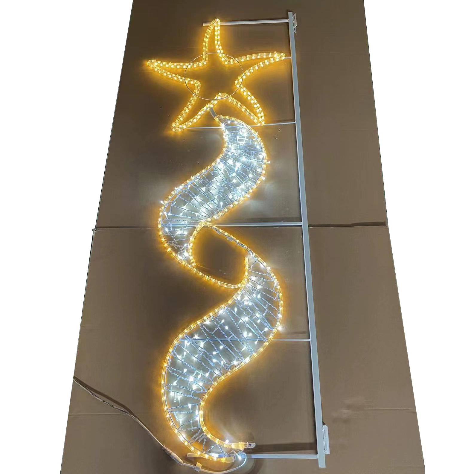 Outdoor 2D Street Festival Motif Light Led Snowflake Motif Light - 图片 6