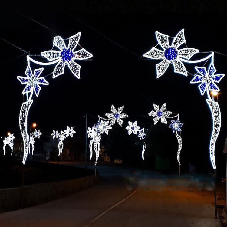 New Year Street Light Decoration Street Decoration Lights Street Light Pole Angel Christmas Decorations - 图片 6