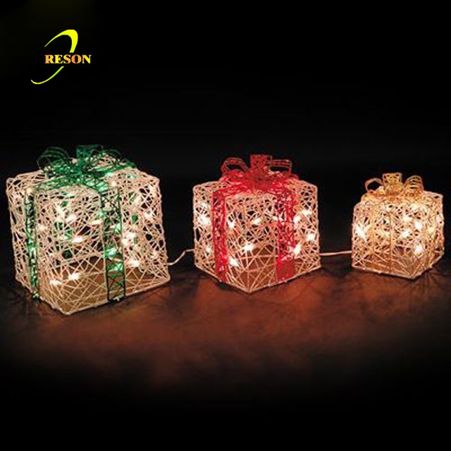Holiday Lighting Custom Large Christmas Led Light Up Christmas Ornaments Lighted Christmas Box View More - 图片 9