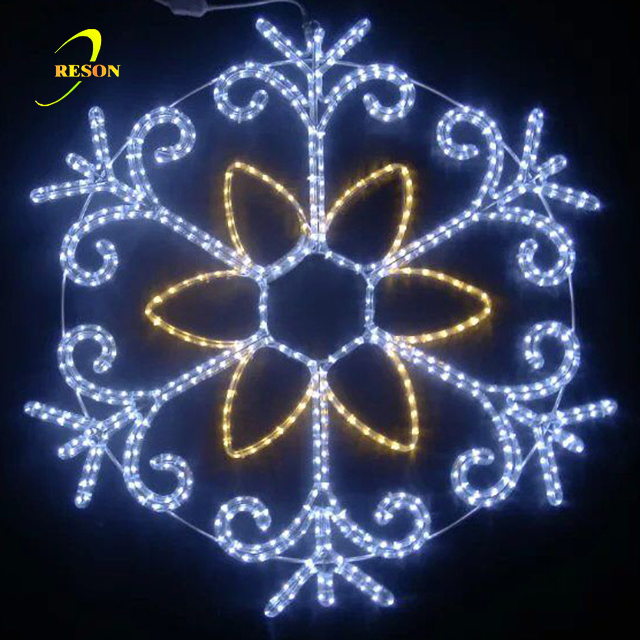 Holiday Home Christmas Ornaments Decor White Christmas Snowflake Lights - 图片 6