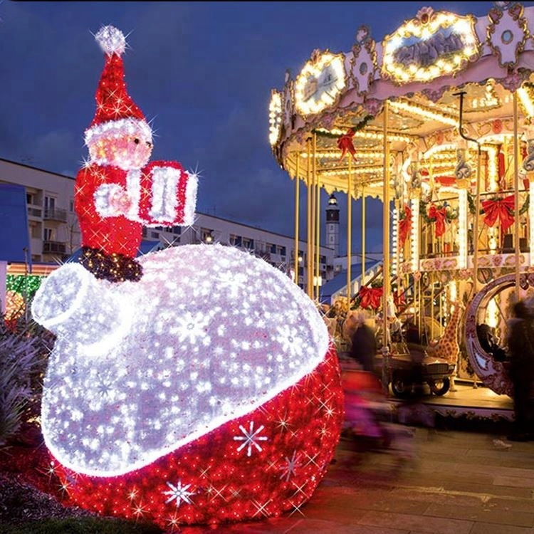 Holiday Lighting Customized Large Outdoor Christmas Gift Box Lights Permanent Christmas Lights - 图片 3