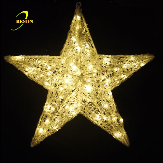 Holiday Decoration Christmas Large Lighted Christmas Star Light 35cm Decorative Star Light - 图片 5