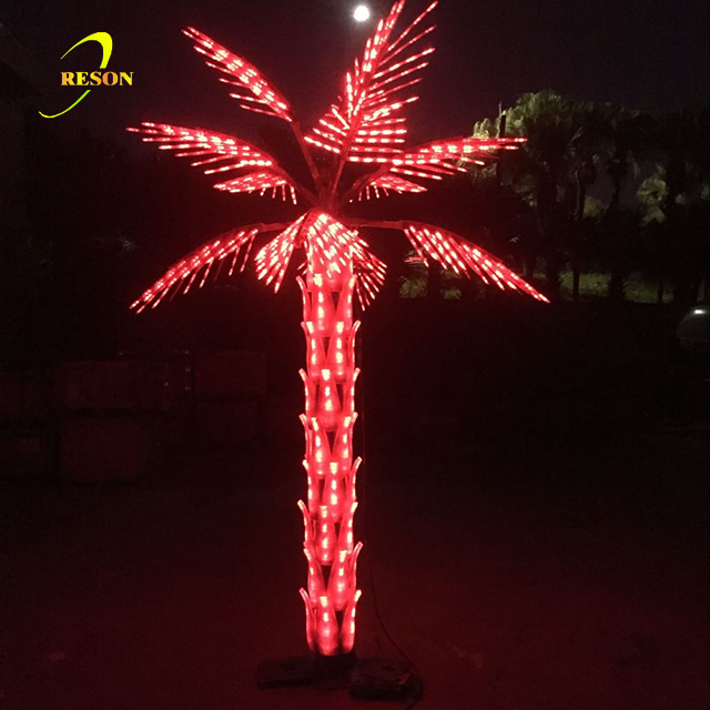 Colorful attractive LED palm tree light garden decoration lighting - 图片 7