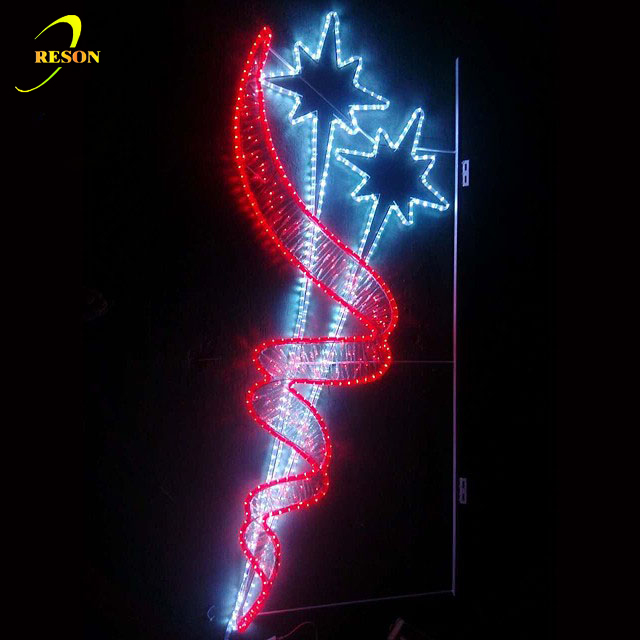 Modern street lighting waterproof Led street pole lights for Christmas holiday motif decoration - 图片 7