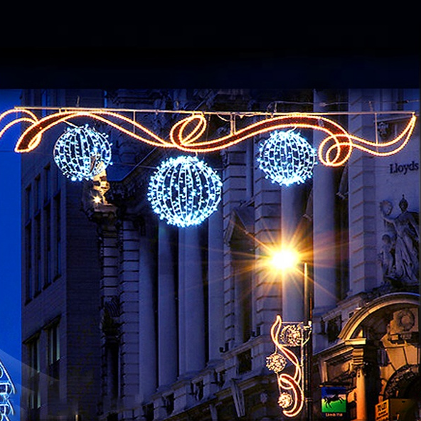 New Year Street Light Decoration Street Decoration Lights Street Light Pole Angel Christmas Decorations - 图片 7