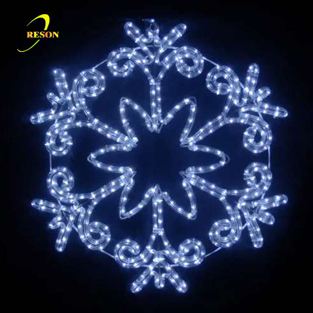 Holiday Home Christmas Ornaments Decor White Christmas Snowflake Lights - 图片 7