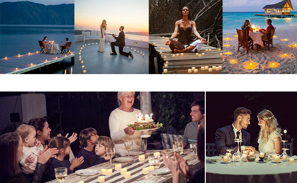 Warm White Wedding Decorative led candles lights - 图片 3