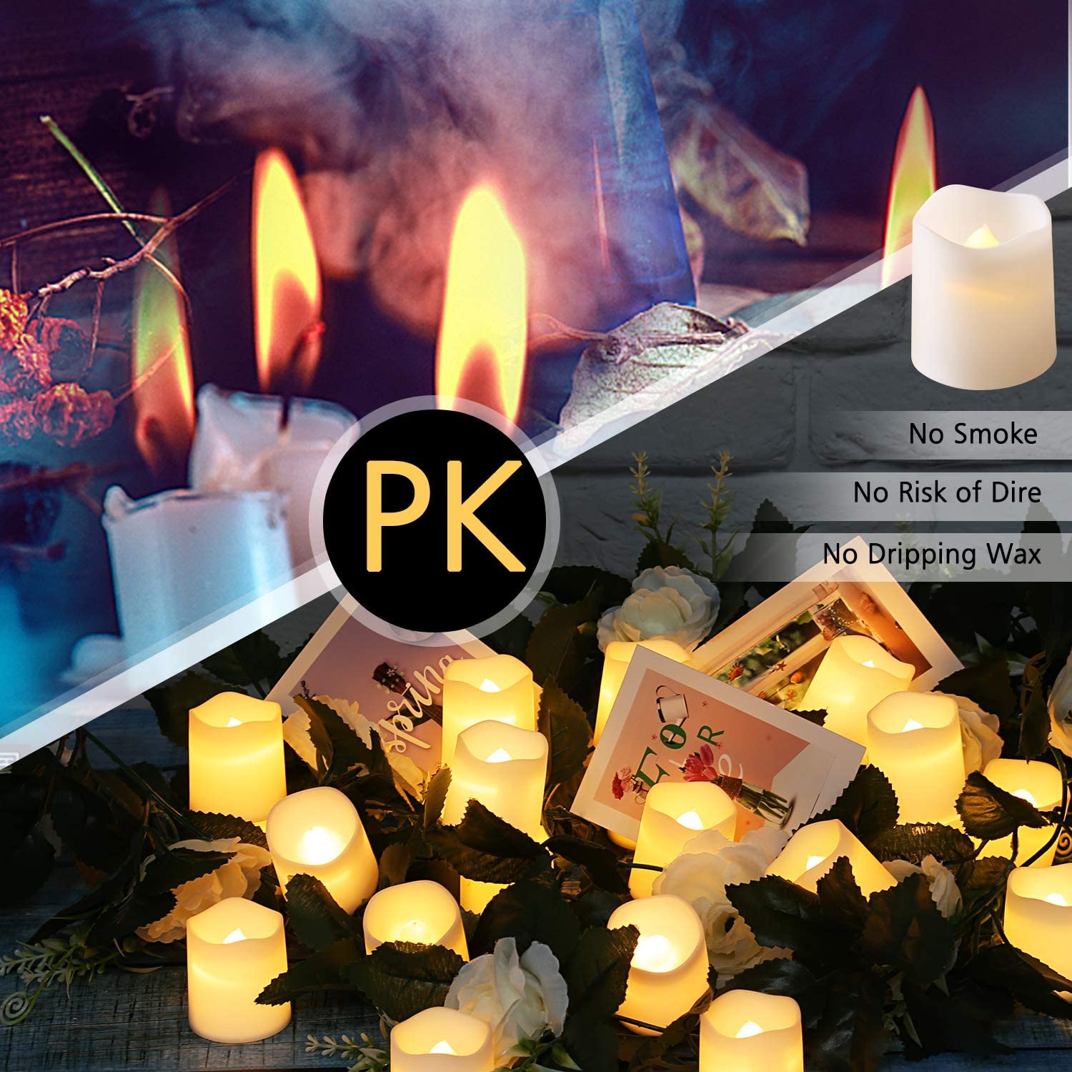 Event Decoration LED Candle Light Indoor Tea Light Candle Light Environmental Protection - 图片 7