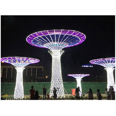 Holiday Lighting Square Decoration Outdoor Waterproof Christmas Motif Lights 3D Arch Ball Lights - 图片 7