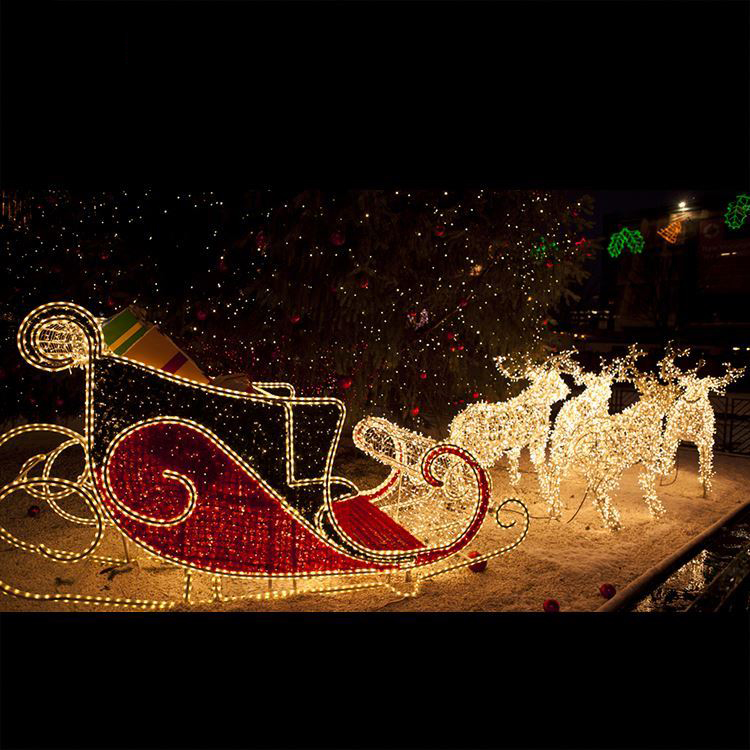 Outdoor Giant Christmas Reindeer With Led Light Waterproof Moving Reindeer Christmas Moving Reindeer - 图片 7