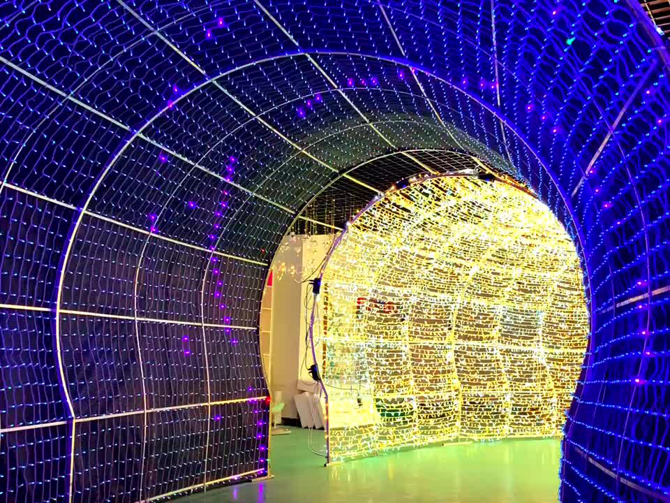 Festival Decoration Arch Lights Indoor And Outdoor Corridor Arched RGB Led Tunnel Light - 图片 7