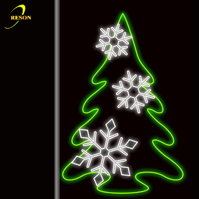Waterproof Outdoor Holiday & Festival Motif Decoration Supplies Led Street Pole Lights - 图片 7
