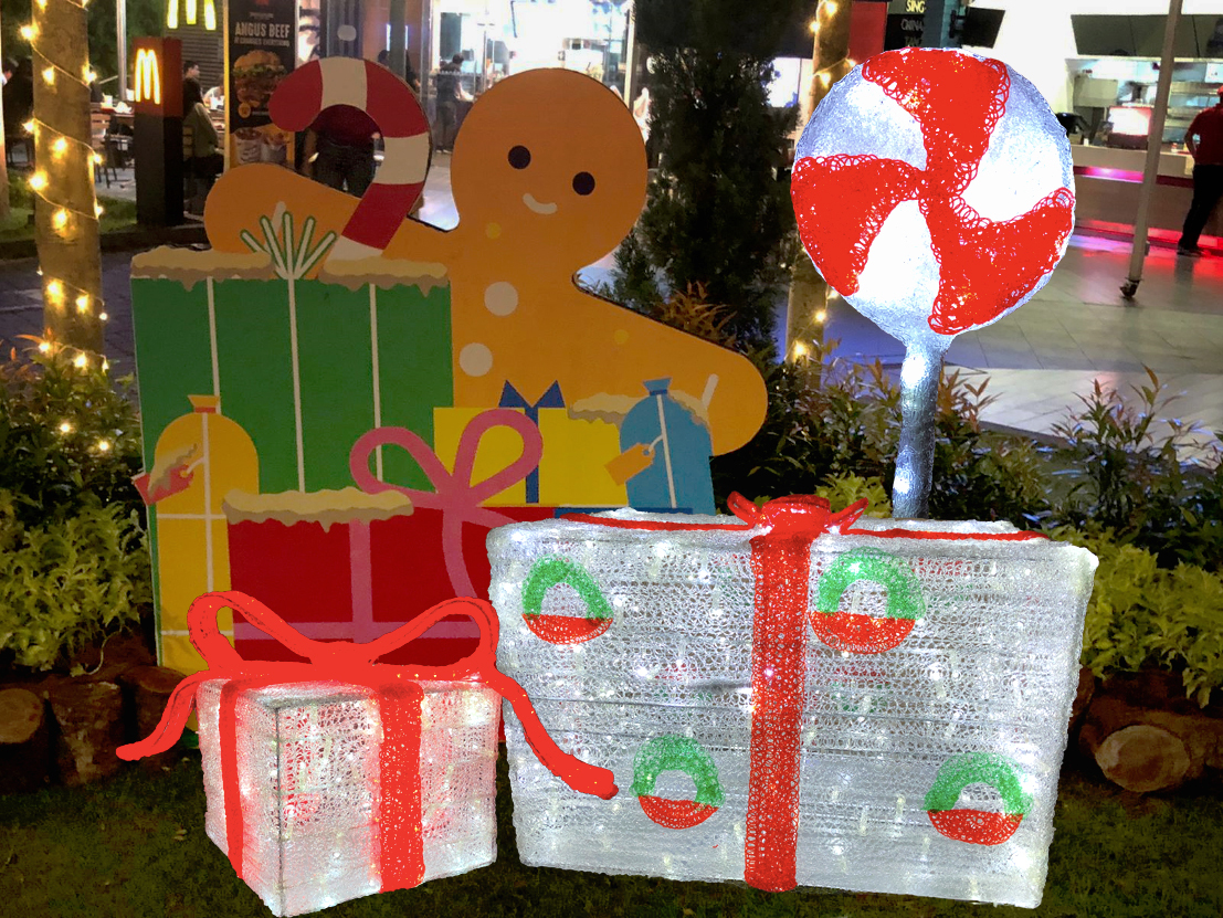 Holiday Lighting Custom Large Christmas Led Light Up Christmas Ornaments Lighted Christmas Box View More - 图片 3