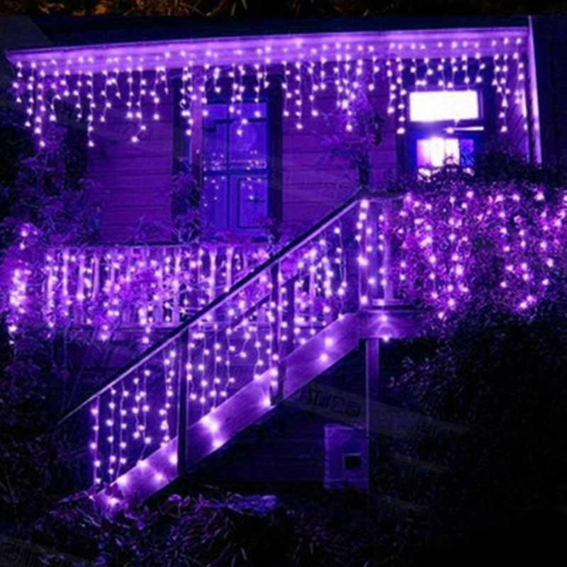 2025 New Product Home Waterproof LED Curtain String Lights Outdoor Smart Landscape Led Curtain Lights - 图片 4