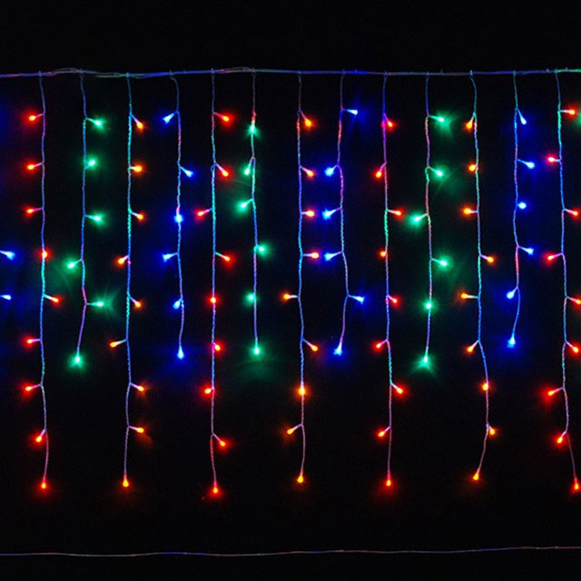 2025 New Product Home Waterproof LED Curtain String Lights Outdoor Smart Landscape Led Curtain Lights - 图片 3