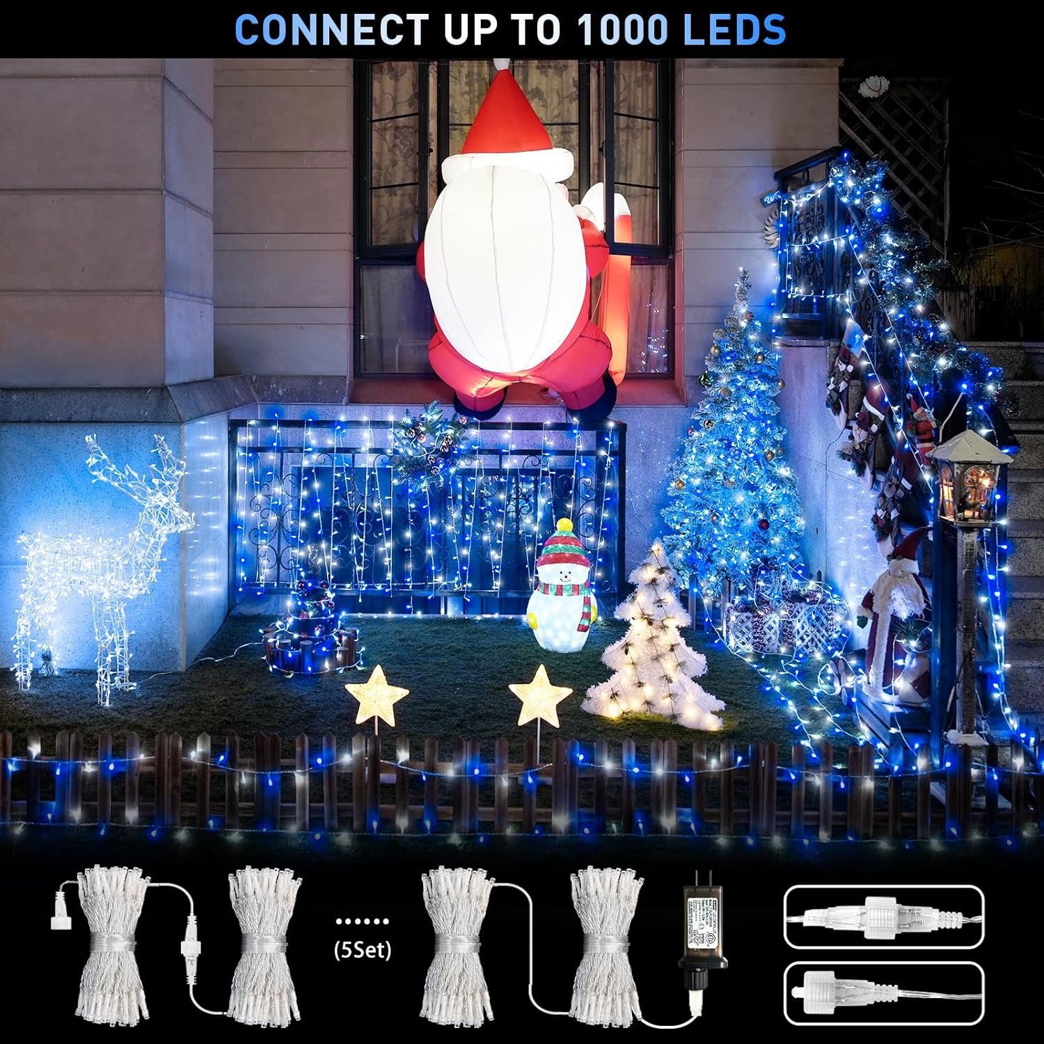 2025 New Product Outdoor Christmas Festival Decoration Waterproof IP65 Rubber Led Garland String Light