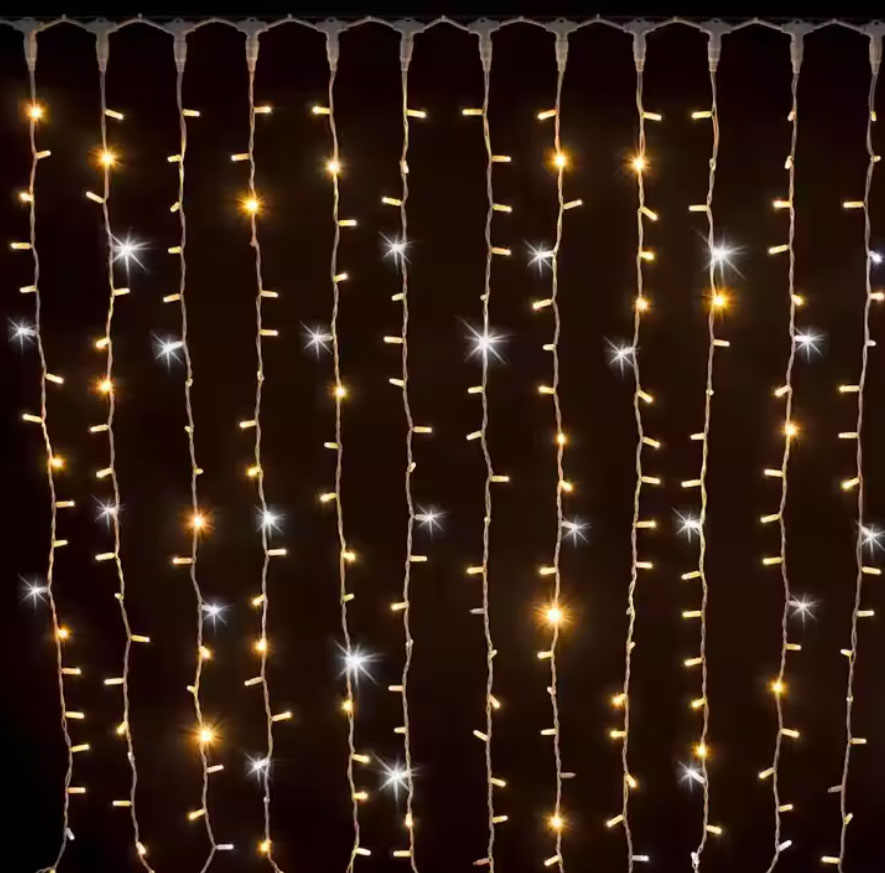 2025 New Product High Quality Interior Festive Decor Fairy Star Led Curtain String Lights - 图片 2