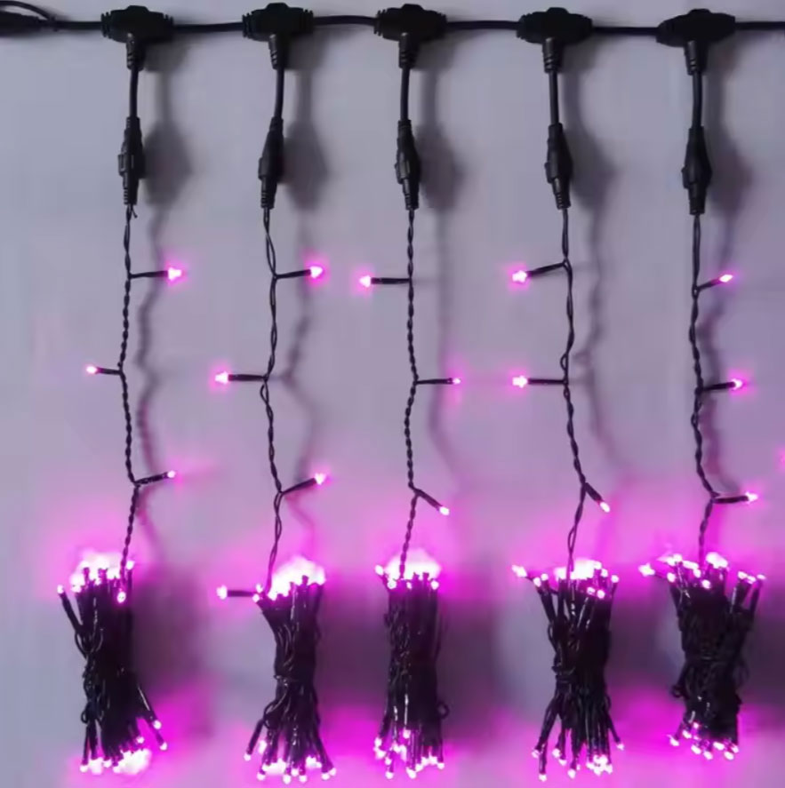 2025 New Product High Quality Interior Festive Decor Fairy Star Led Curtain String Lights - 图片 3